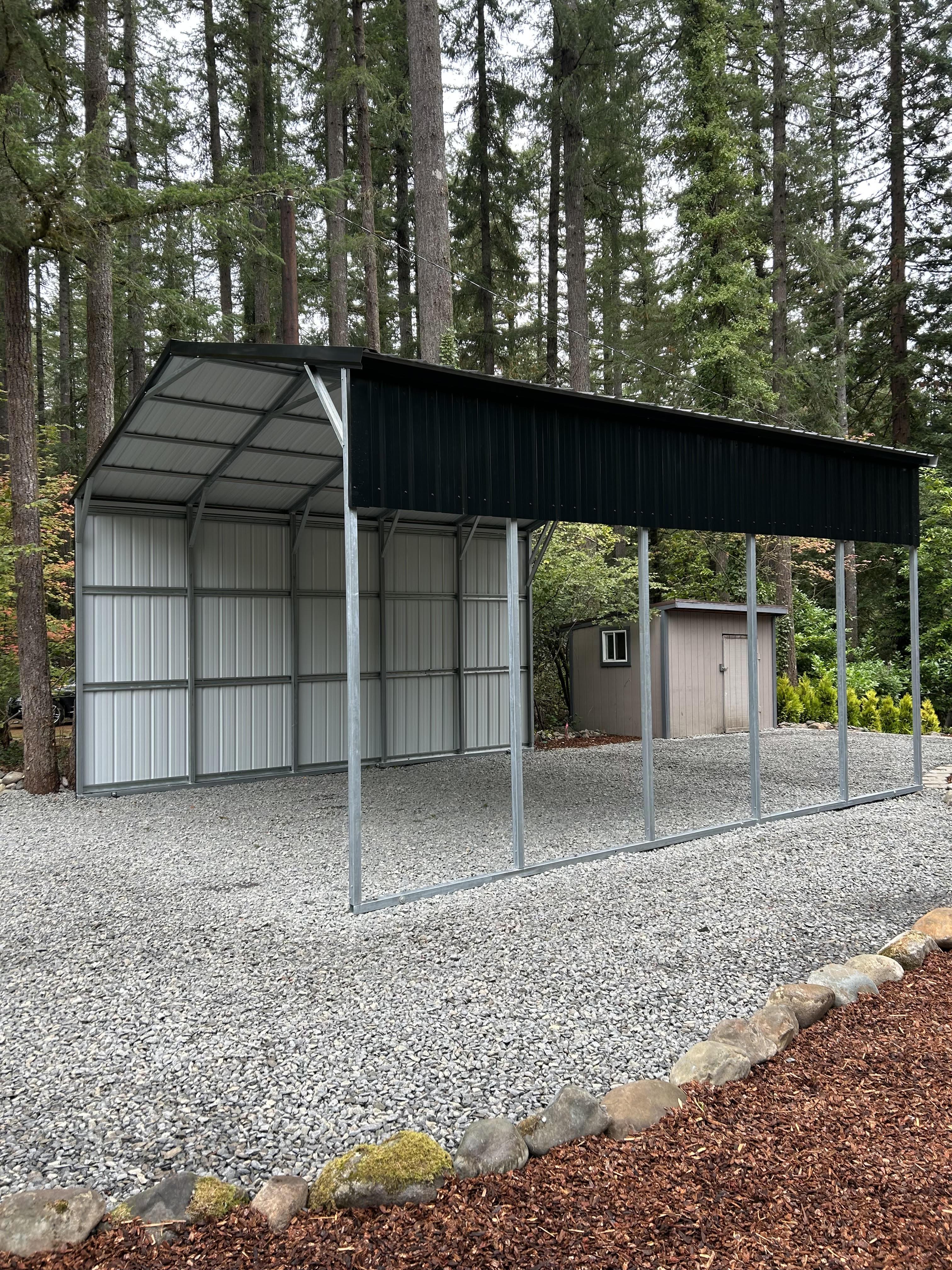 22x24 Boxed Carport